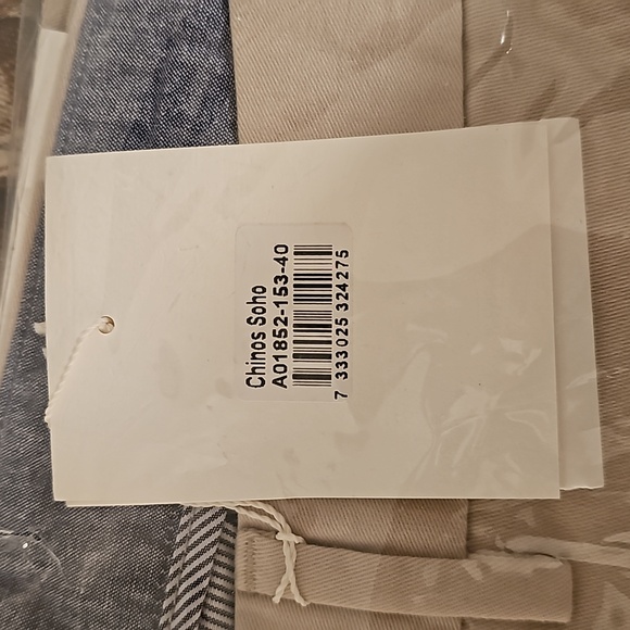 John Henric Cream Chino Soho Pants (NWT) - Size 40 - Picture 2 of 4